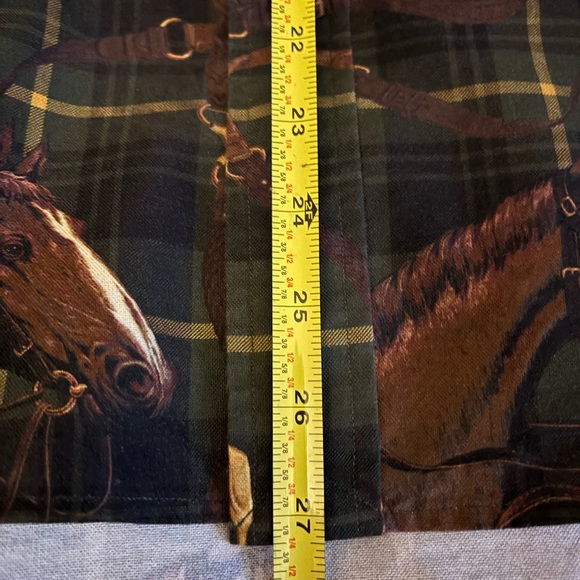 Ralph Lauren Polo Equestrian Print Plaid Button-Up Shirt XL - Picture 12 of 12